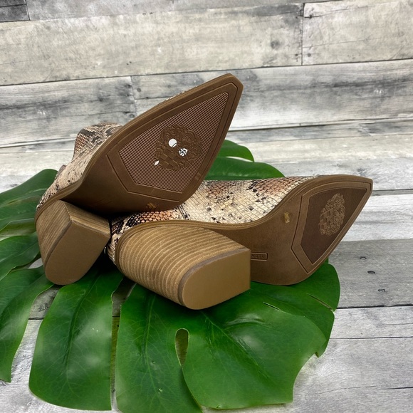 Vince Camuto snakeskin boots gigietta spiced sand - Picture 5 of 8